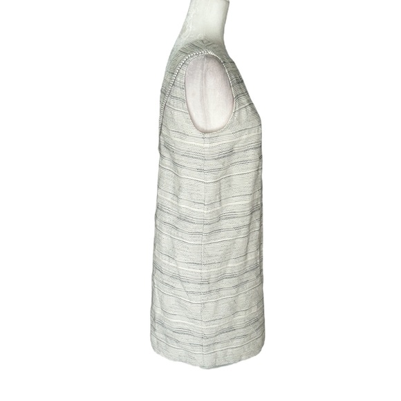 Sessun Rosselito Cream Jacquard Tweed Open Back Shift Mini Dress - M - Picture 7 of 15